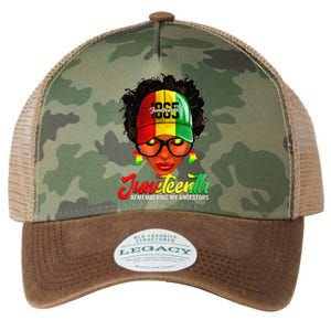 Black Women Messy Bun Juneteenth Remembering My Ancestors Legacy Tie Dye Trucker Hat