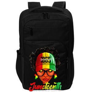 Black Women Messy Bun Juneteenth Remembering My Ancestors Impact Tech Backpack