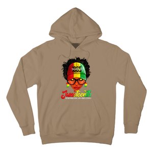 Black Women Messy Bun Juneteenth Remembering My Ancestors Hoodie