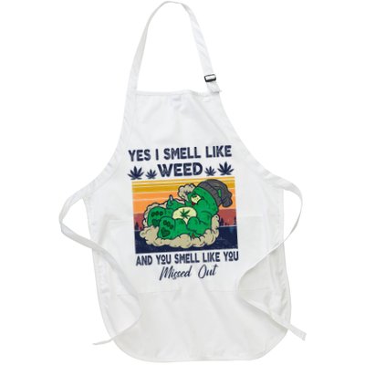 Bear Weed Marijuana 420 Smoker Yes I Smell Like Weed Apron
