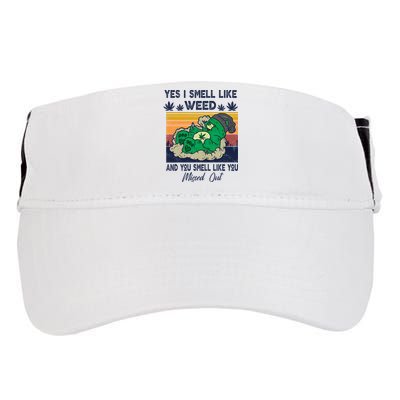 Bear Weed Marijuana 420 Smoker Yes I Smell Like Weed Adult Drive Performance Visor