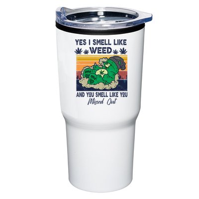 Bear Weed Marijuana 420 Smoker Yes I Smell Like Weed Tumbler