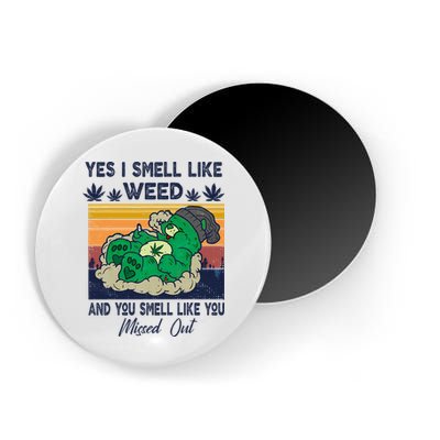 Bear Weed Marijuana 420 Smoker Yes I Smell Like Weed Magnet