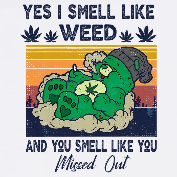 Bear Weed Marijuana 420 Smoker Yes I Smell Like Weed Poster