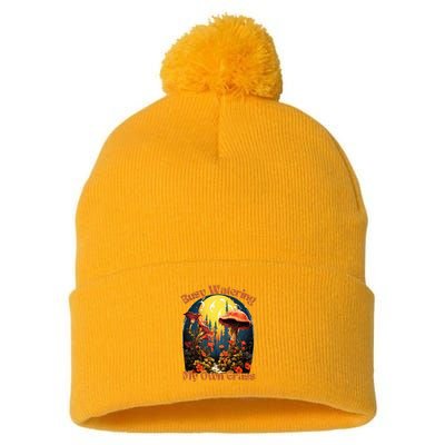Busy Watering My Own Grass Mind Your Own Self Grow Business Pom Pom 12in Knit Beanie
