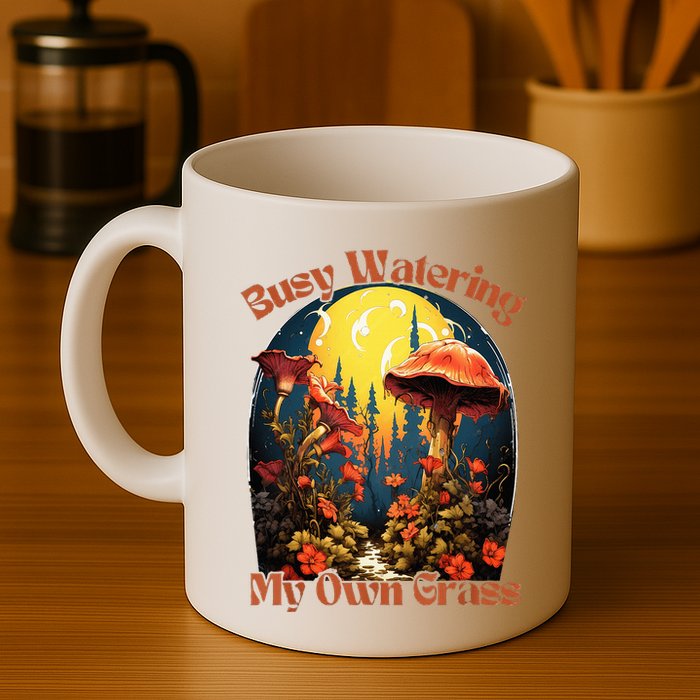 Busy Watering My Own Grass Mind Your Own Self Grow Business Mug