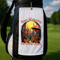 Busy Watering My Own Grass Mind Your Own Self Grow Business Golf Towel