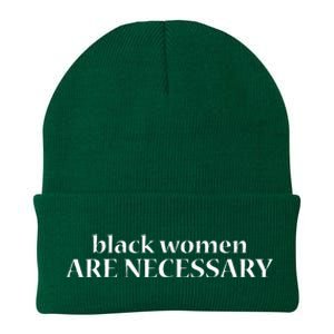 Black Women Melanin Power Black Women Are Necessary Knit Cap Winter Beanie