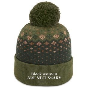 Black Women Melanin Power Black Women Are Necessary The Baniff Cuffed Pom Beanie