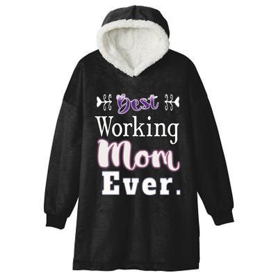 Best Working Mom Ever Gift Hooded Wearable Blanket