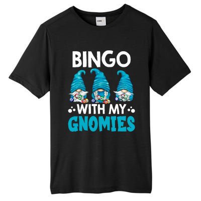 Bingo With My Gnomies Funny Bingo Gnome Tall Fusion ChromaSoft Performance T-Shirt