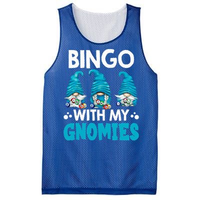 Bingo With My Gnomies Funny Bingo Gnome Mesh Reversible Basketball Jersey Tank