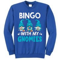 Bingo With My Gnomies Funny Bingo Gnome Tall Sweatshirt