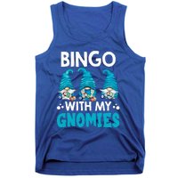 Bingo With My Gnomies Funny Bingo Gnome Tank Top