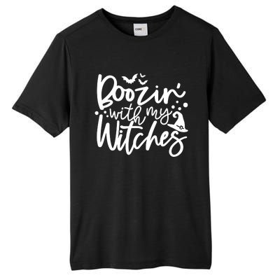 Boozin With My Witches Spooky Halloween Tall Fusion ChromaSoft Performance T-Shirt