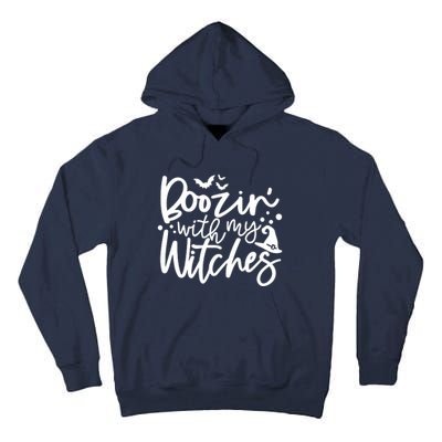 Boozin With My Witches Spooky Halloween Tall Hoodie