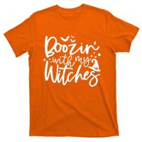 Boozin With My Witches Spooky Halloween T-Shirt