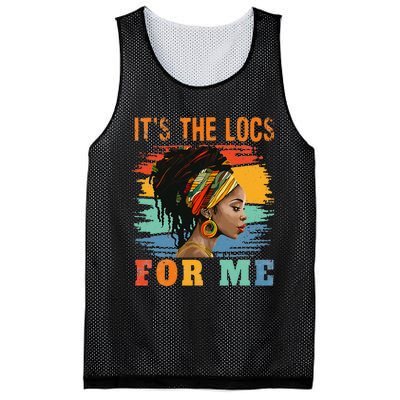 Black Women Melanin Dreadlocks Hair Its The Locs For Me Mesh Reversible Basketball Jersey Tank