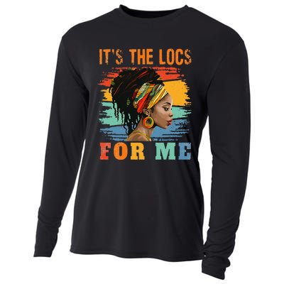 Black Women Melanin Dreadlocks Hair Its The Locs For Me Cooling Performance Long Sleeve Crew