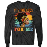 Black Women Melanin Dreadlocks Hair Its The Locs For Me Tie-Dye Long Sleeve Shirt