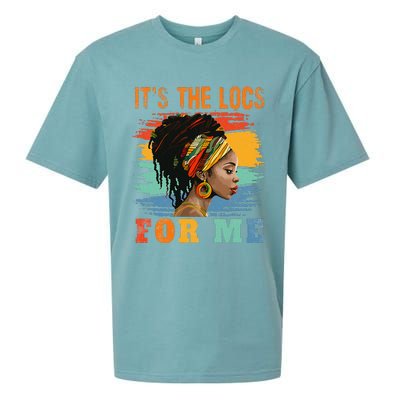 Black Women Melanin Dreadlocks Hair Its The Locs For Me Sueded Cloud Jersey T-Shirt