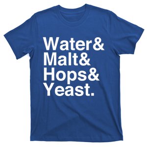 Beer Water Malt Hops Yeast Beer Great Gift T-Shirt