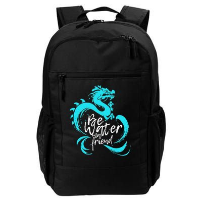 Be Water M Friend Shaolin Dragon Lee Quote Kung Fu Fighter Daily Commute Backpack