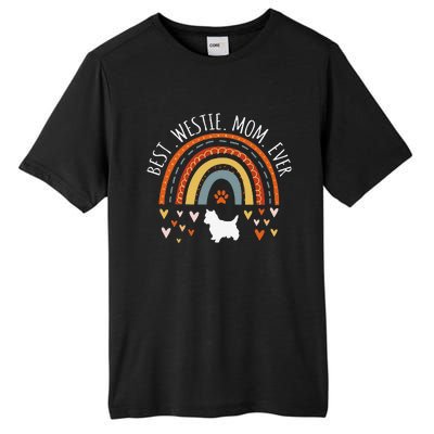 Best Westie Mom Ever Rainbow Gifts For Westie Lover Dog Mama Tall Fusion ChromaSoft Performance T-Shirt