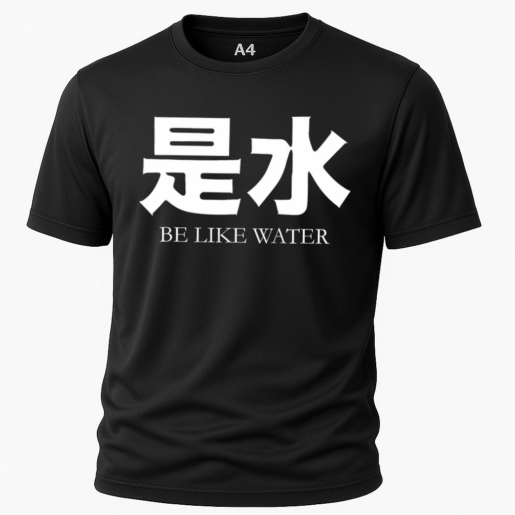Be Water M Friend Shaolin Dragon Lee Quote Kung Fu Cooling Performance Crew T-Shirt