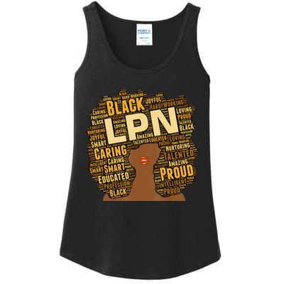 Black Woman Nurse Afro Retro Cool Black History Month Gift Ladies Essential Tank