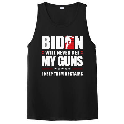 Biden Will Never Get My Guns I Keep Them Upstairs PosiCharge Competitor Tank