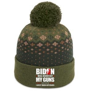 Biden Will Never Get My Guns I Keep Them Upstairs The Baniff Cuffed Pom Beanie