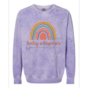 Baby Whisperer Newborn Photographer Rainbow Photographer Colorblast Crewneck Sweatshirt