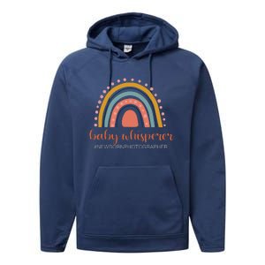 Baby Whisperer Newborn Photographer Rainbow Photographer Performance Fleece Hoodie