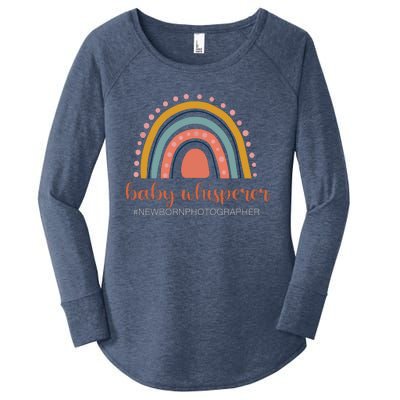 Baby Whisperer Newborn Photographer Rainbow Photographer Women's Perfect Tri Tunic Long Sleeve Shirt