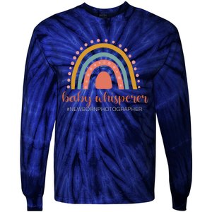 Baby Whisperer Newborn Photographer Rainbow Photographer Tie-Dye Long Sleeve Shirt