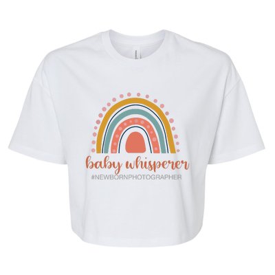 Baby Whisperer Newborn Photographer Rainbow Photographer Bella+Canvas Jersey Crop Tee