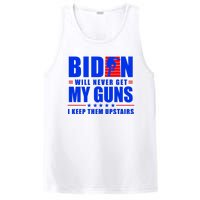 Biden Will Never Take My Guns Away I Keep Them Upstairs PosiCharge Competitor Tank