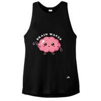 Brain Waves Neurology Surgical Technologist Scrub Tech Ladies PosiCharge Tri-Blend Wicking Tank
