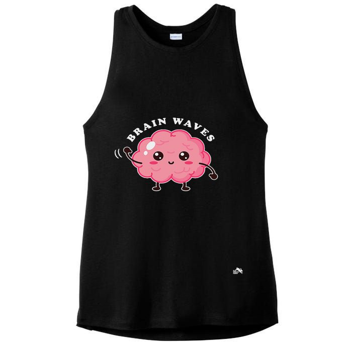 Brain Waves Neurology Surgical Technologist Scrub Tech Ladies PosiCharge Tri-Blend Wicking Tank