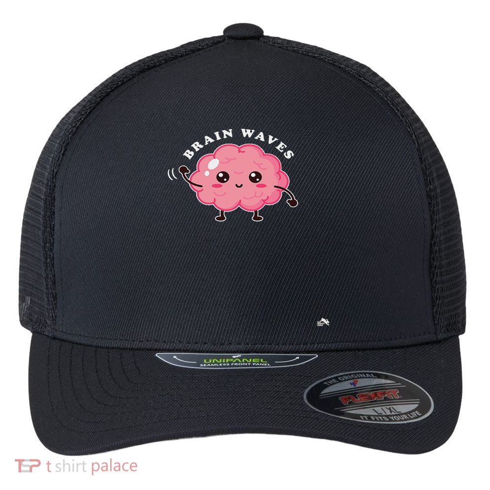 Brain Waves Neurology Surgical Technologist Scrub Tech Flexfit Unipanel Trucker Cap