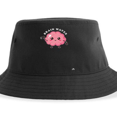 Brain Waves Neurology Surgical Technologist Scrub Tech Sustainable Bucket Hat