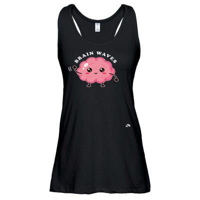 Brain Waves Neurology Surgical Technologist Scrub Tech Ladies Essential Flowy Tank