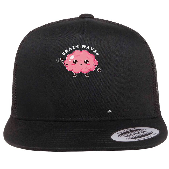 Brain Waves Neurology Surgical Technologist Scrub Tech Flatbill Hat