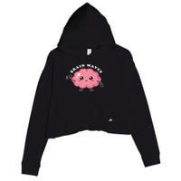 Brain Waves Neurology Surgical Technologist Scrub Tech Crop Fleece Hoodie