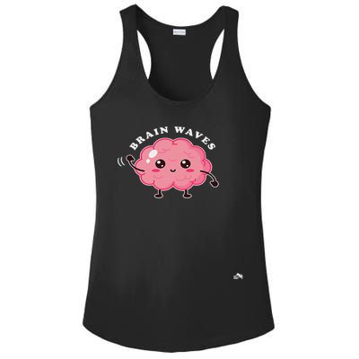 Brain Waves Neurology Surgical Technologist Scrub Tech Ladies PosiCharge Competitor Racerback Tank