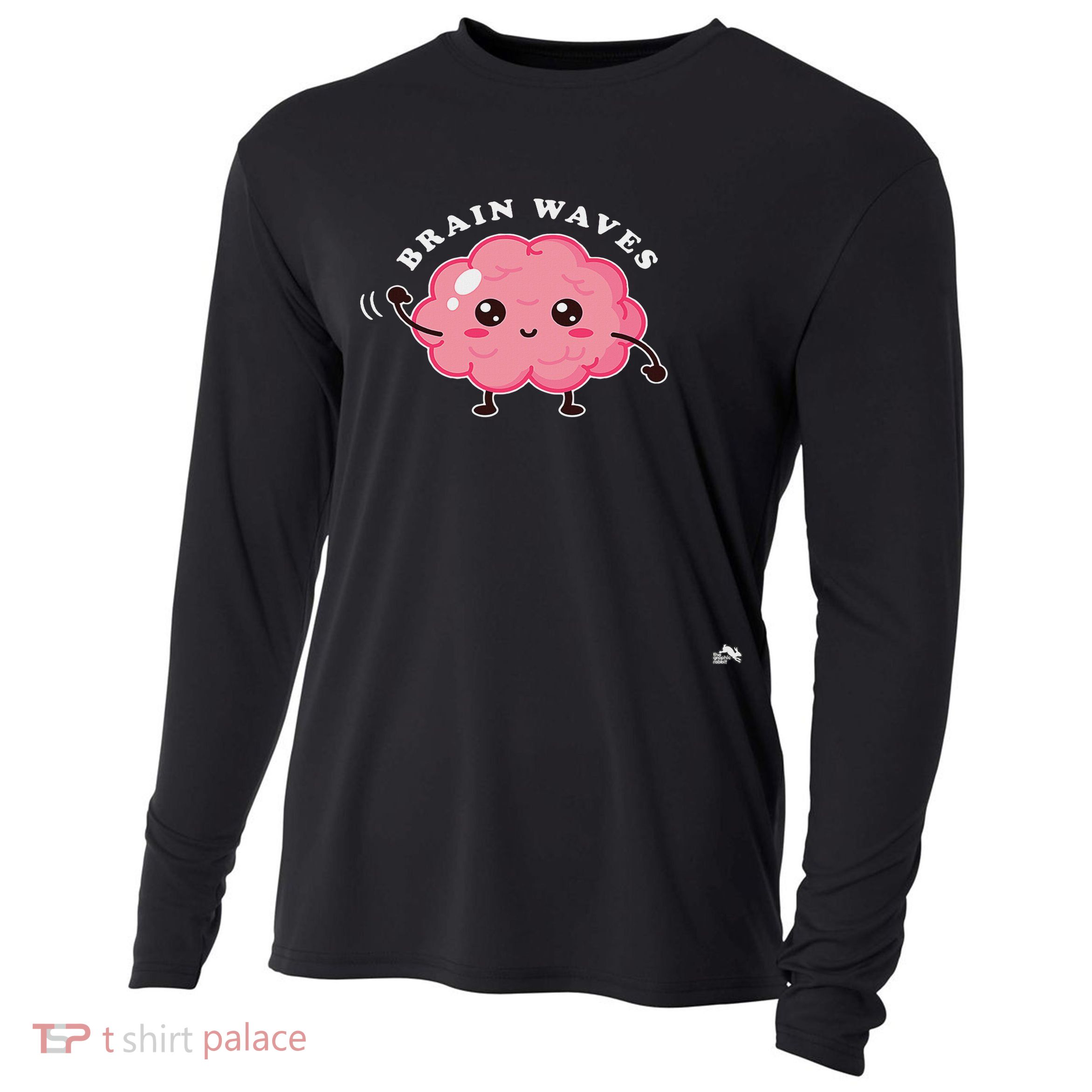 Brain Waves Neurology Surgical Technologist Scrub Tech Cooling Performance Long Sleeve Crew