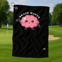 Brain Waves Neurology Surgical Technologist Scrub Tech Golf Towel