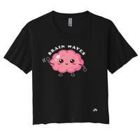 Brain Waves Neurology Surgical Technologist Scrub Tech Crop Top