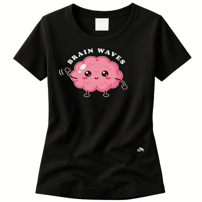 Brain Waves Neurology Surgical Technologist Scrub Tech Womens T-Shirt